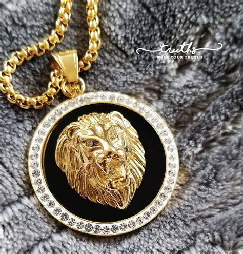 cheap mens versace jewelry|authentic versace lion necklace.